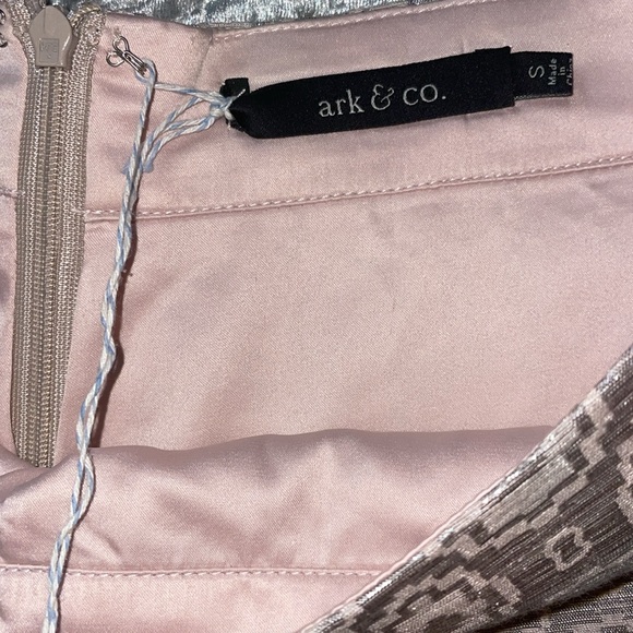 BNWT Ark & Co. Bought from Boutique Silver and Pink Dress Shorts -very light. - Picture 4 of 5